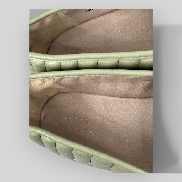 ASOS Quilted Green Platform Espadrilles Shoes US 9 EU 40 - Picture 9 of 10